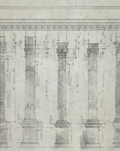Colonnade Sand Wallpaper