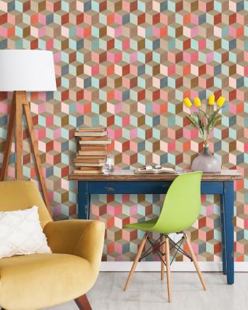 Coloured Geometry Wallpaper