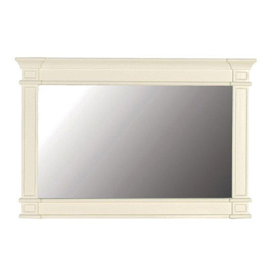 Cream Fayence Overmantel Mirror