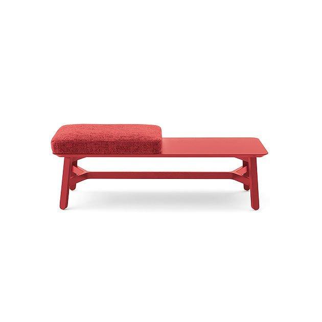 Croissant 593-Cushion Bench