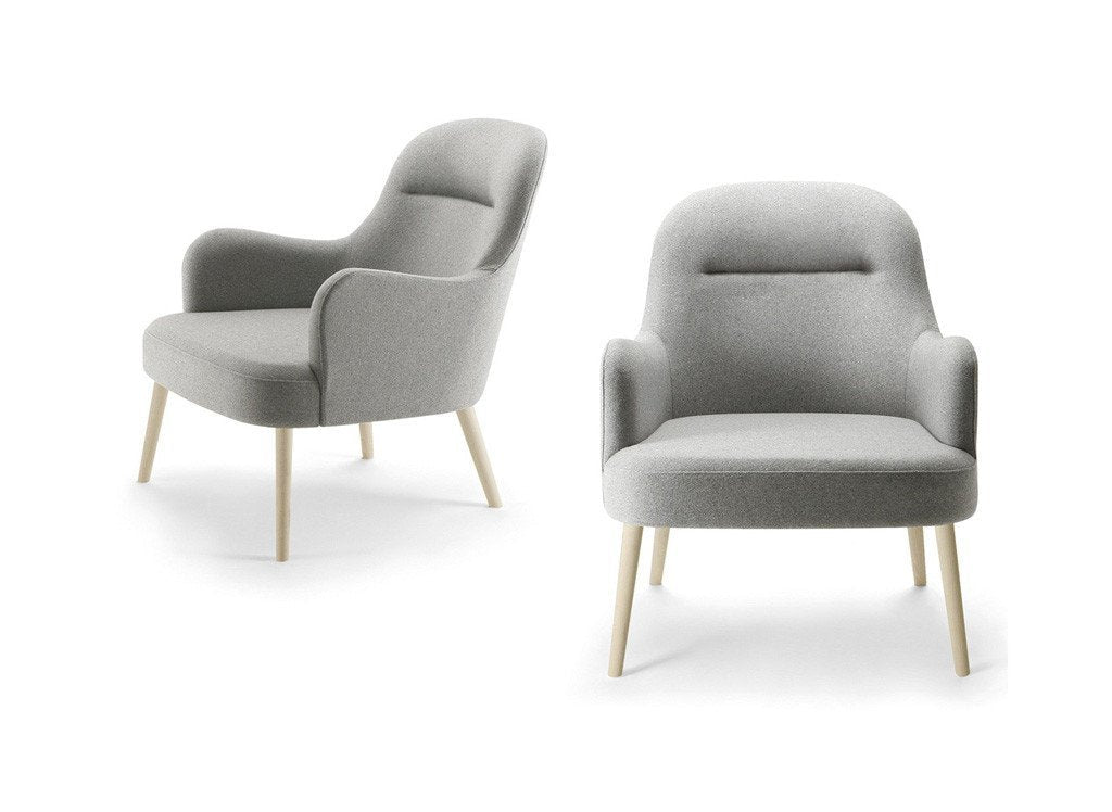 Da Vinci 05 Lounge Chair c/w Wood Legs-Torre-Contract Furniture Store