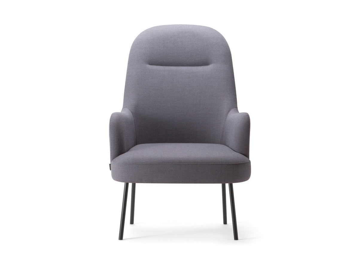Da Vinci 05 High Back Lounge Chair c/w Metal Legs-Torre-Contract Furniture Store