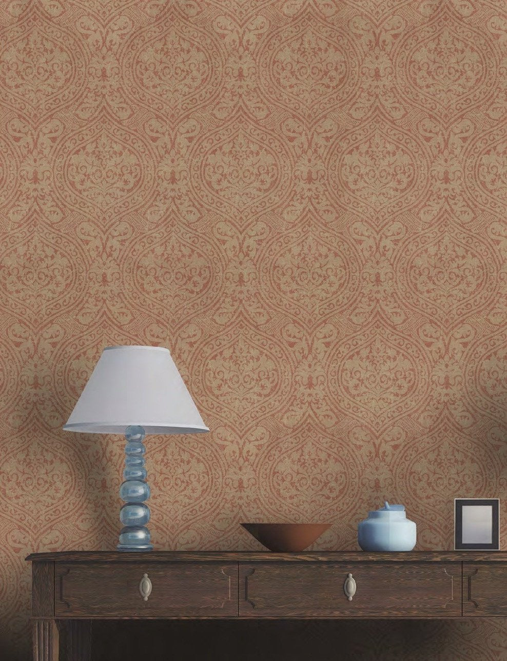 Damask Wallpaper-Mind The Gap-Contract Furniture Store
