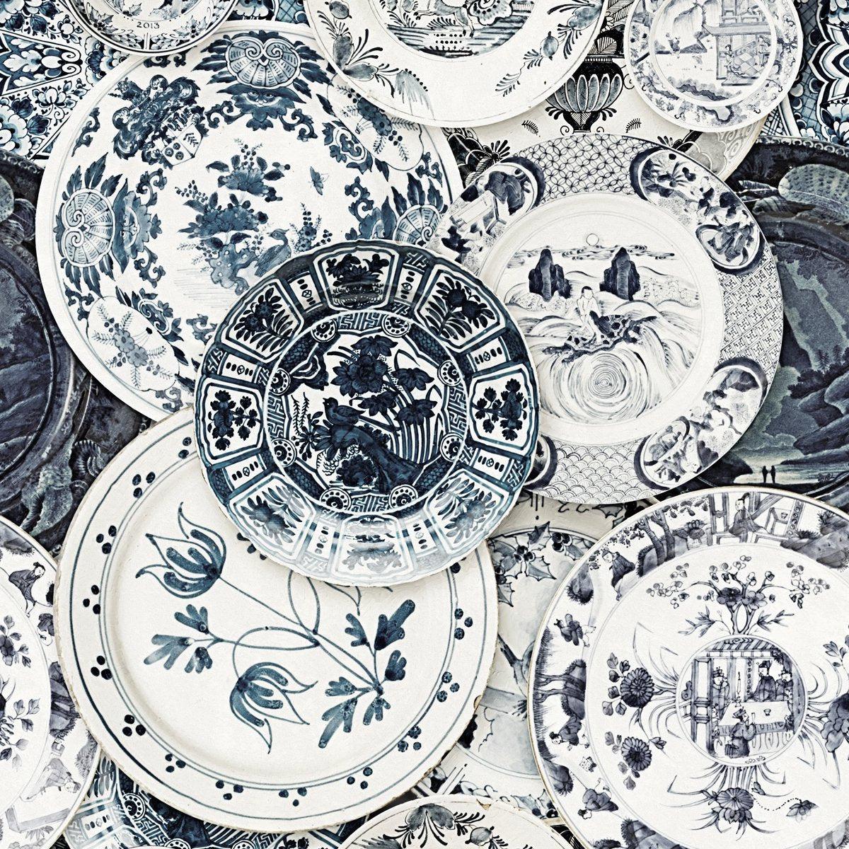 Delftware Vintage Wallpaper