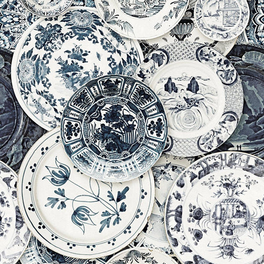 Delftware Vintage Wallpaper