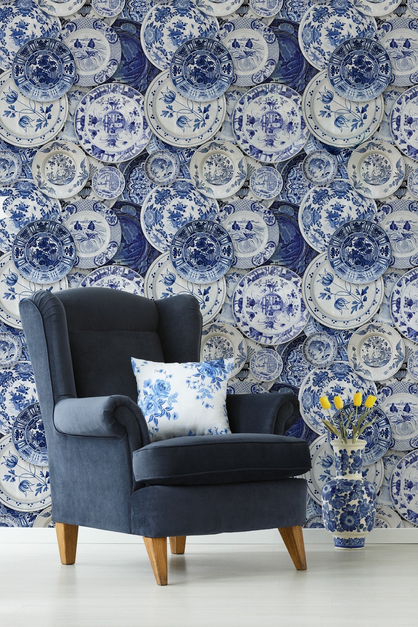 Delftware Wallpaper-Contract Furniture Store for hospitality, leisure & commercial projects