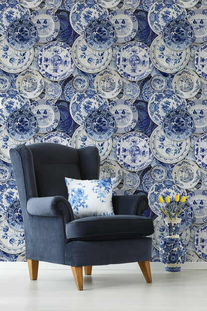 Delftware Wallpaper-Contract Furniture Store for hospitality, leisure & commercial projects