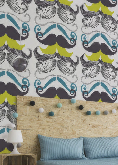 Different Moustaches Wallpaper-Contract Furniture Store for hospitality, leisure & commercial projects