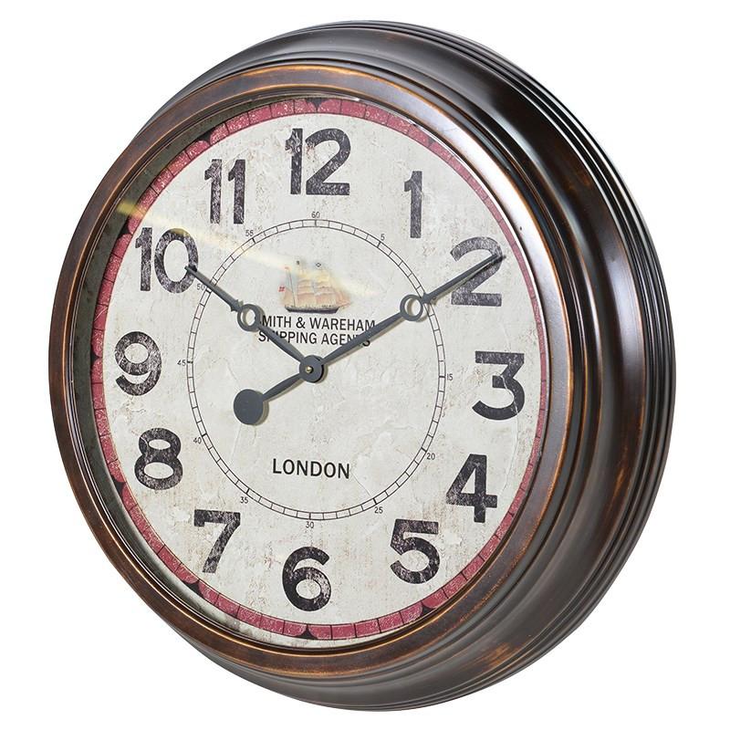 Distressed SW Wall Clock-Coach House-Contract Furniture Store