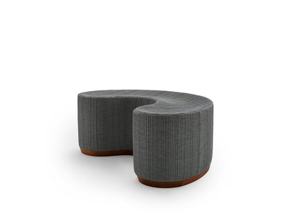 Dividuals C-Shaped Pouf
