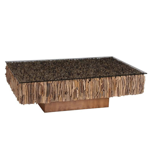 Driftwood Rectangular Coffee Table-Contract Furniture Store for hospitality, leisure & commercial projects