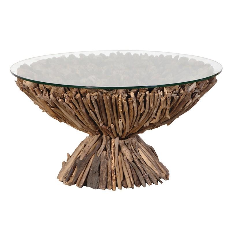 Driftwood Round Coffee Table-Coach House-Contract Furniture Store