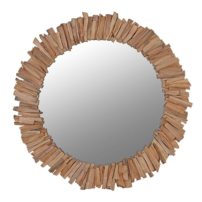 Driftwood Round Mirror