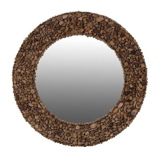 Driftwood Round Mirror