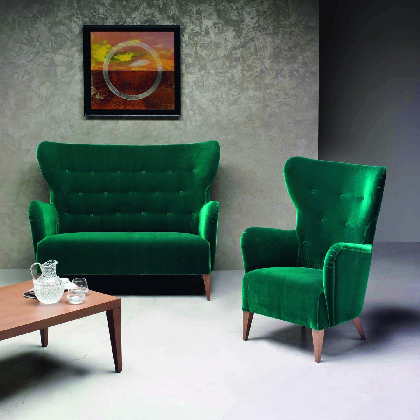 Duke 1 Wing Lounge Chair-Contract Furniture Store for hospitality, leisure & commercial projects