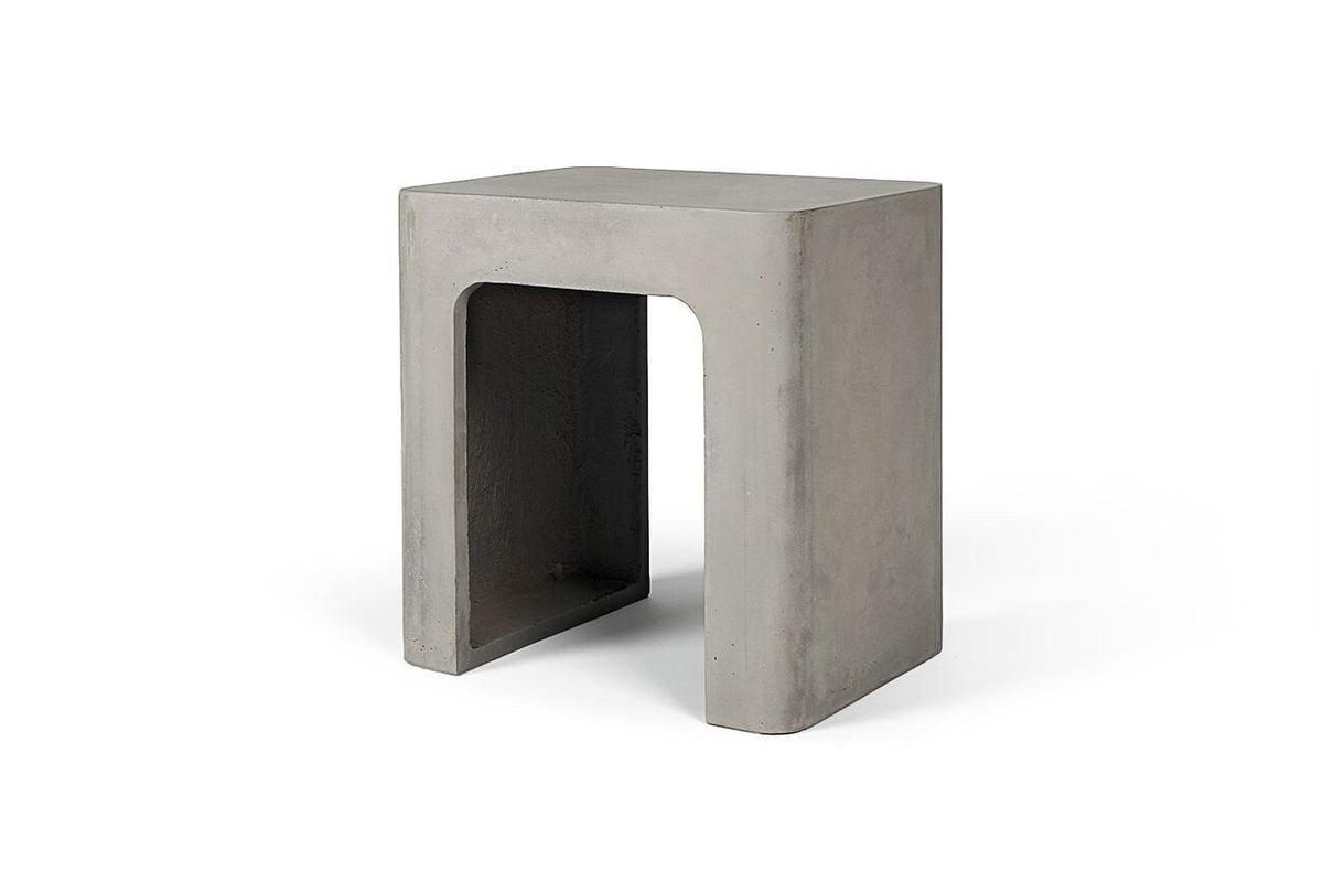 Edge Concrete Low Stool-Lyon Beton-Contract Furniture Store
