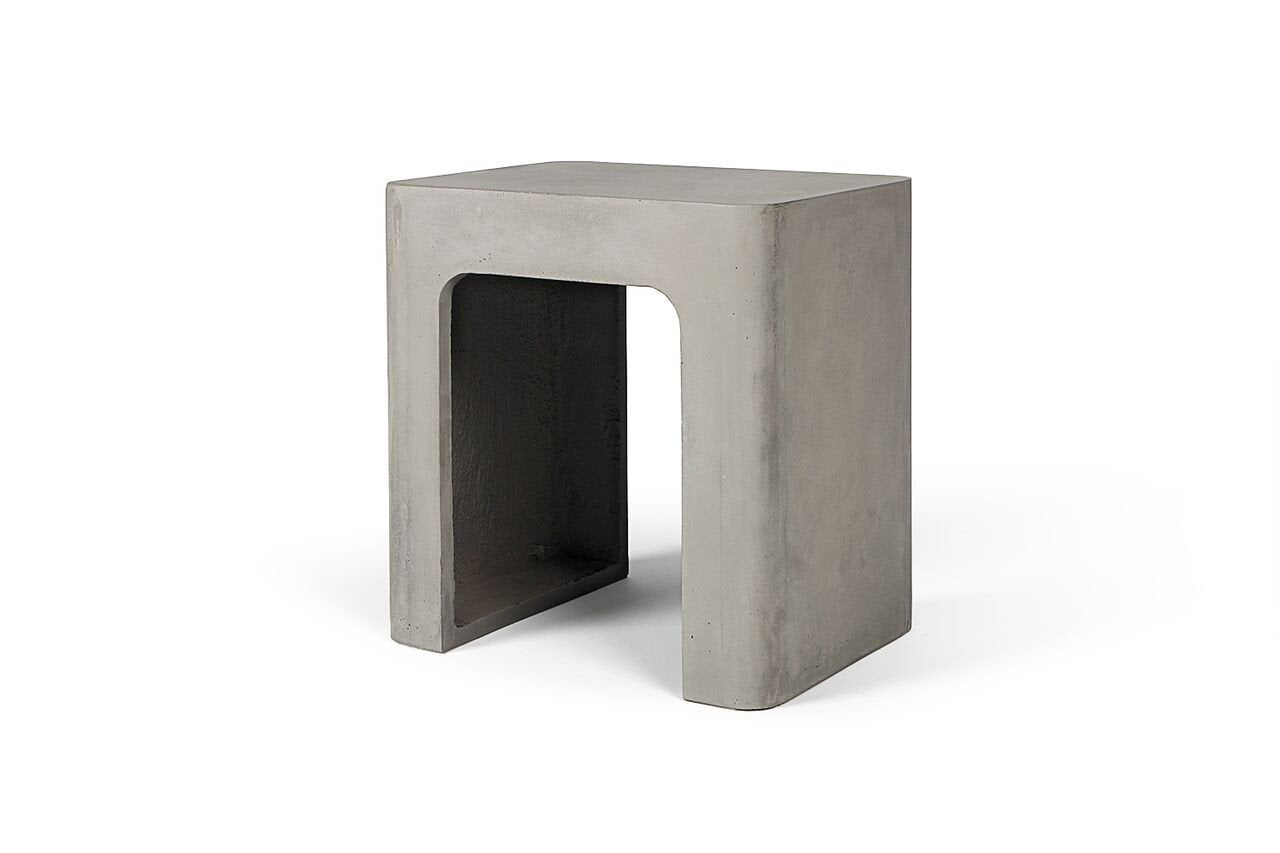 Edge Concrete Low Stool-Lyon Beton-Contract Furniture Store