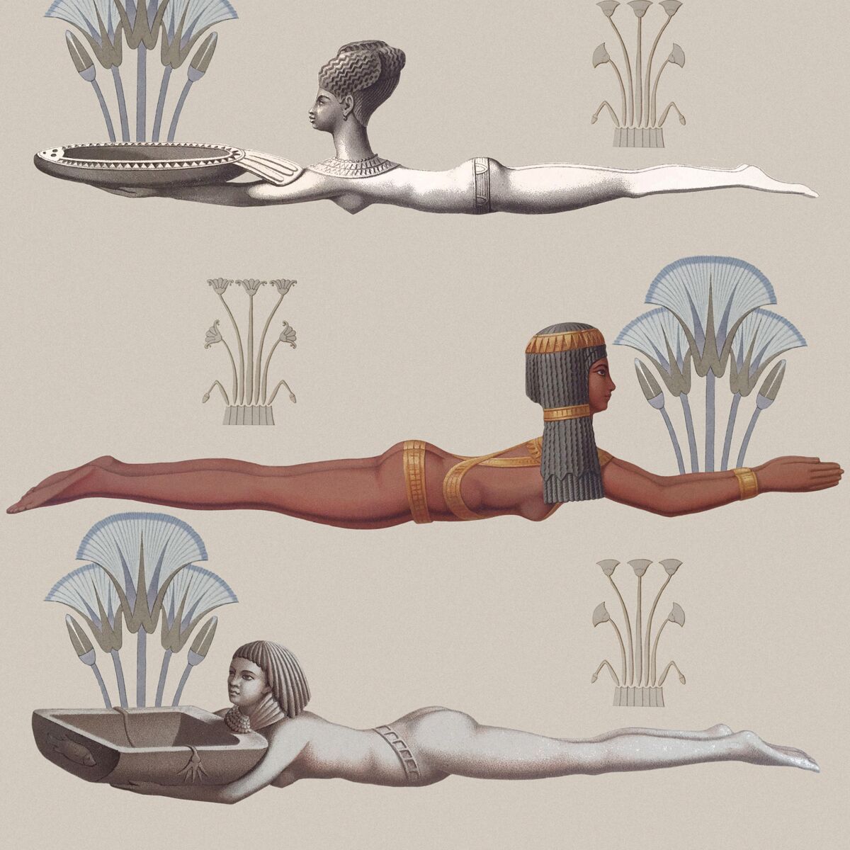Egyptum Taupe Wallpaper