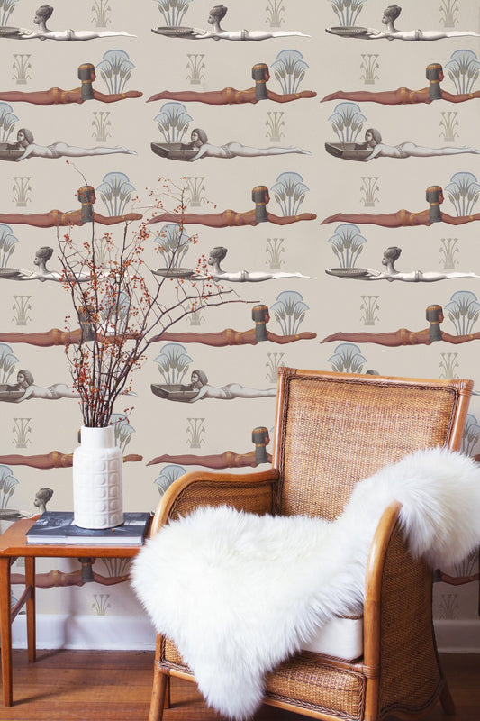 Egyptum Taupe Wallpaper