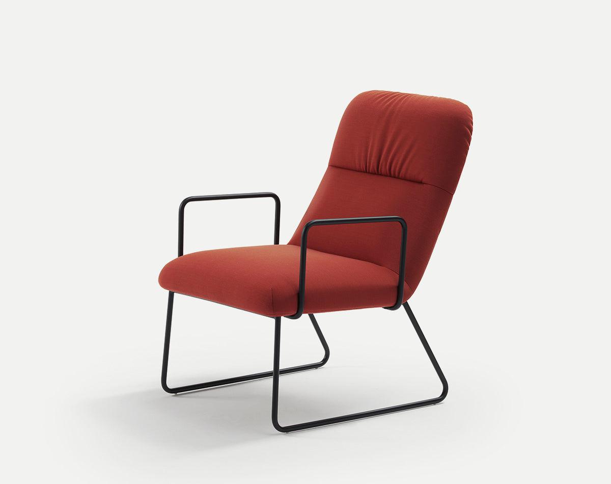 Elle Lounge Chair c/w Sled Base-Sancal-Contract Furniture Store