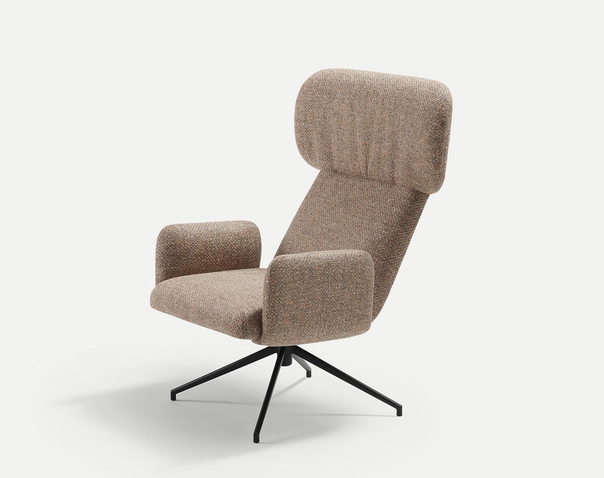 Elle Wing Lounge Chair c/w Spider Base-Sancal-Contract Furniture Store