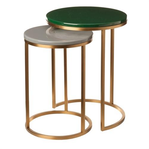 Enamel Side Tables-Contract Furniture Store for hospitality, leisure & commercial projects