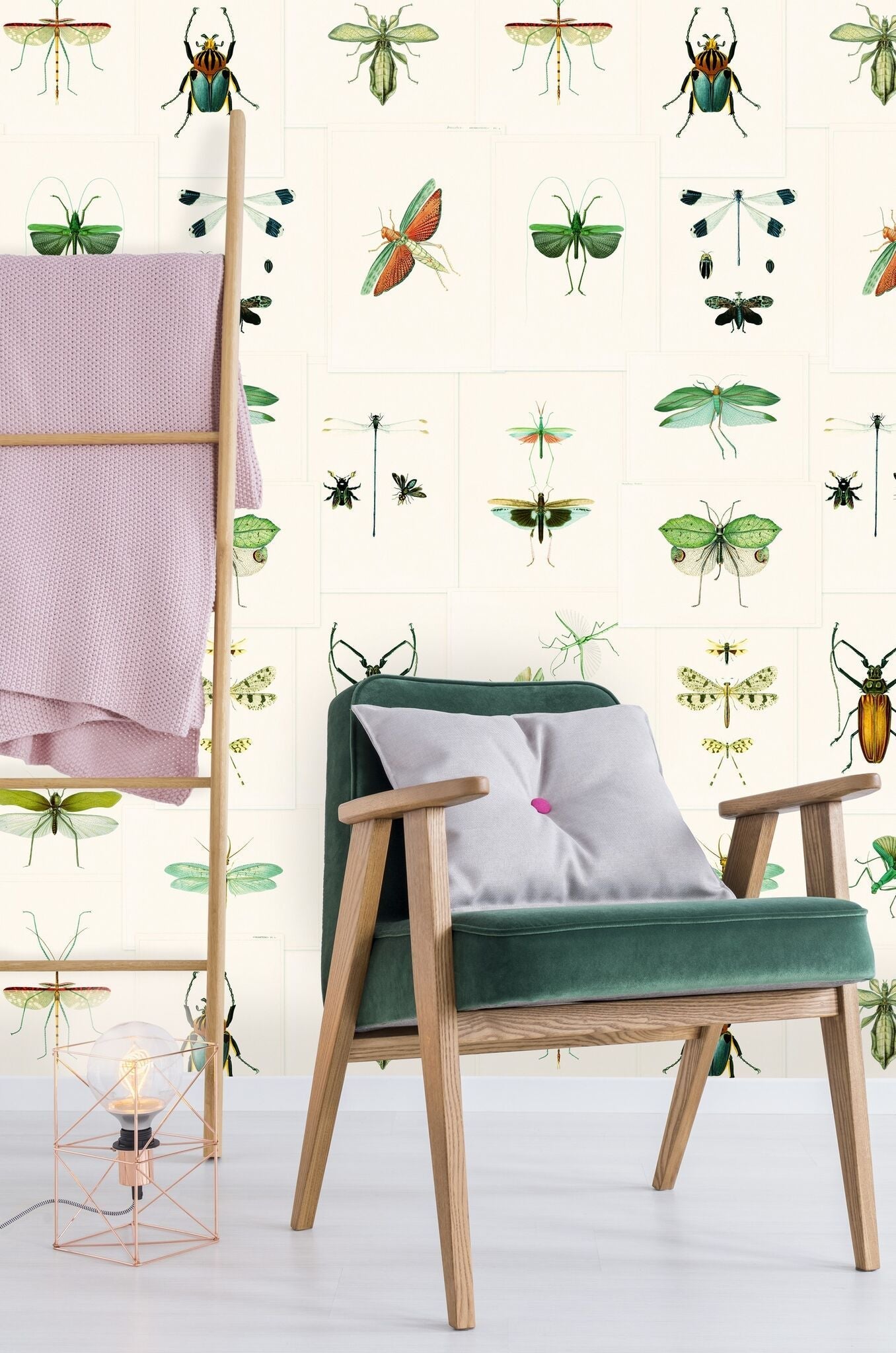 Entomology Green Wallpaper-Mind The Gap-Contract Furniture Store
