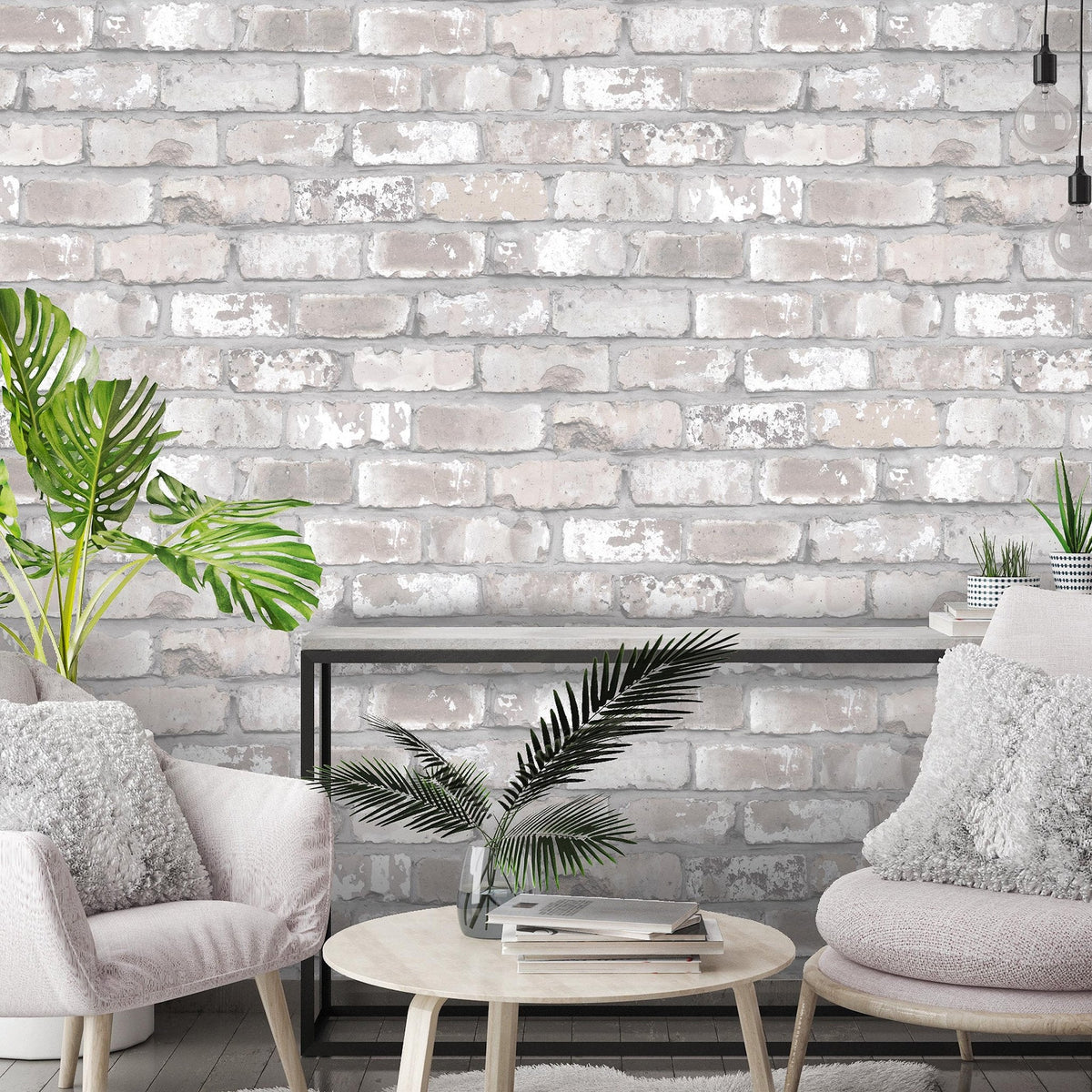 Exposed Brick Effect Wallpaper-Woodchip &amp; Magnolia-Contract Furniture Store