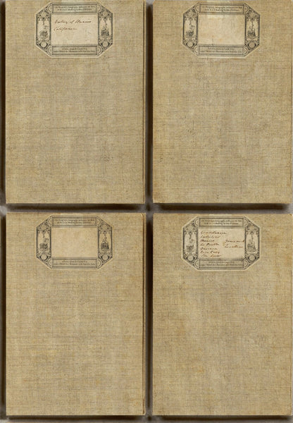 Fabric Covers Antique Wallpaper