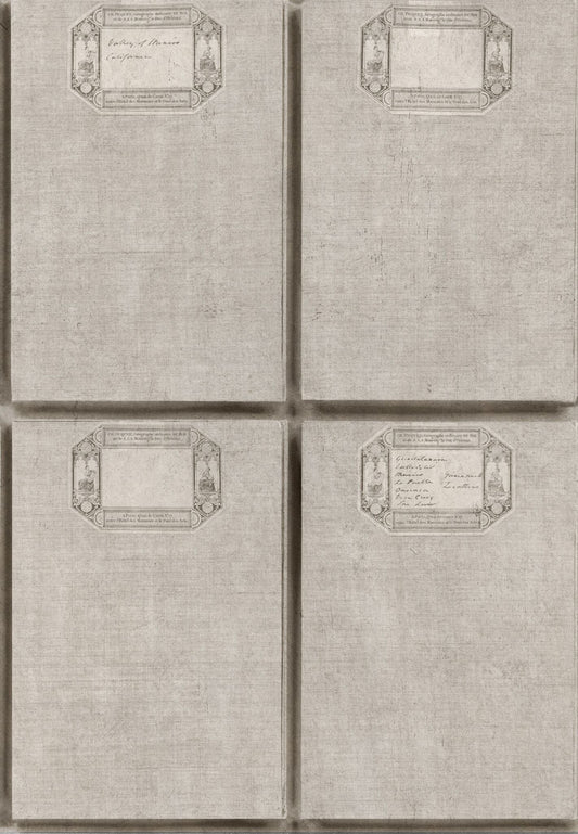 Fabric Covers Taupe Wallpaper