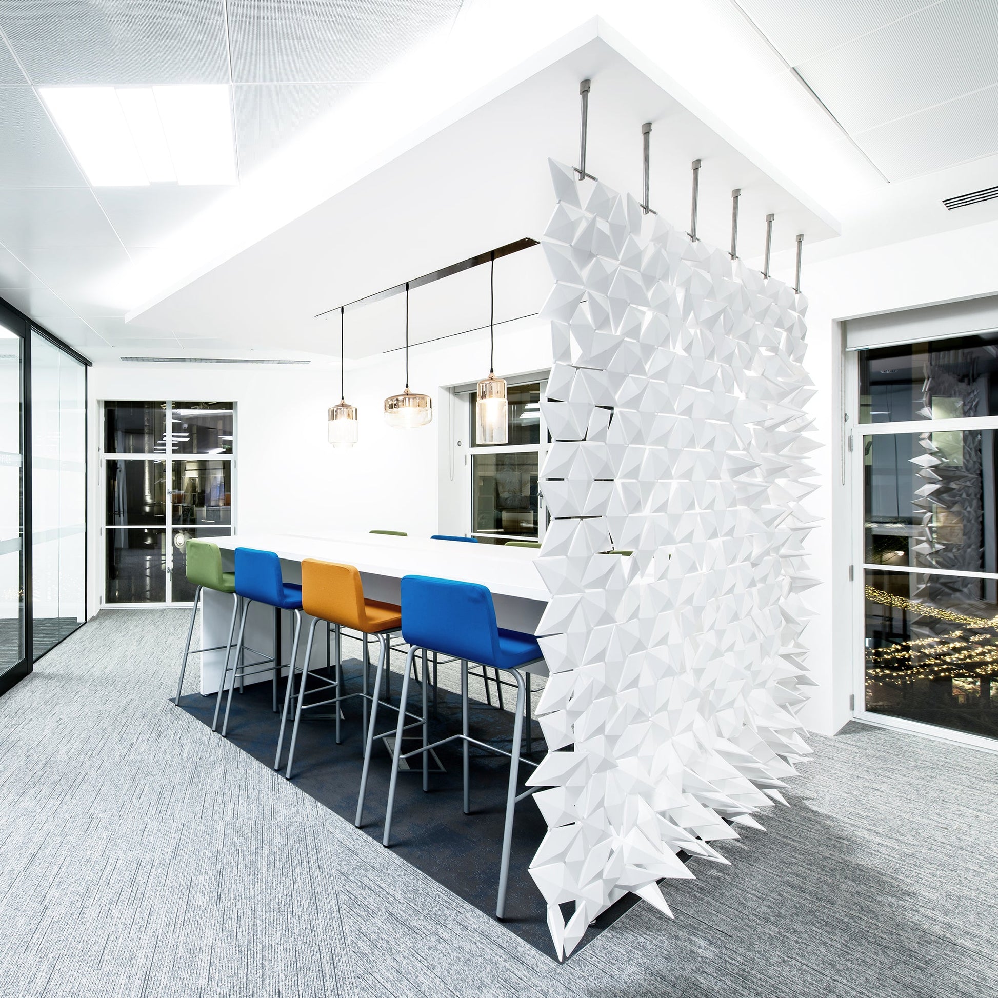 Facet Hanging Room Divider