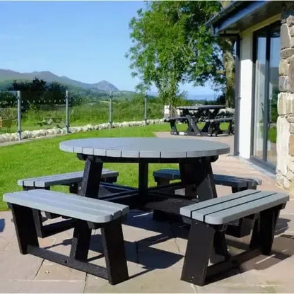 Family Hero Round Picnic Table-Contract Furniture Store for hospitality, leisure & commercial projects