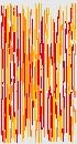 Fire Brush Strokes Chain Curtain Divider