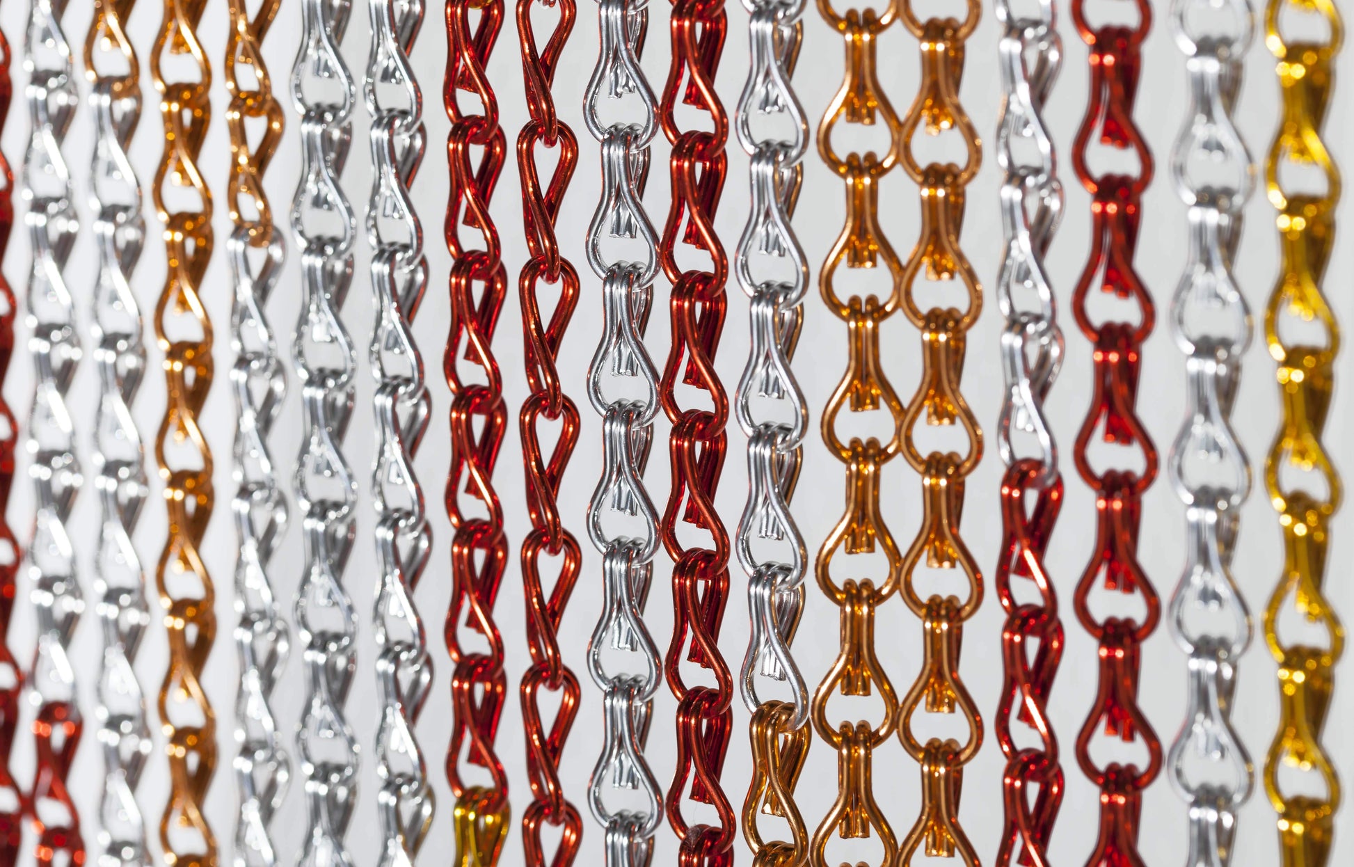 Fire Brush Strokes Chain Curtain Divider