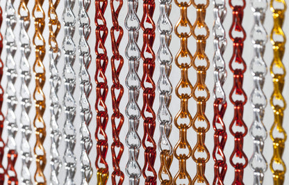 Fire Brush Strokes Chain Curtain Divider