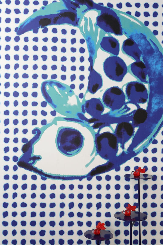 Fish & Dots Addiction Wallpaper PNO-01