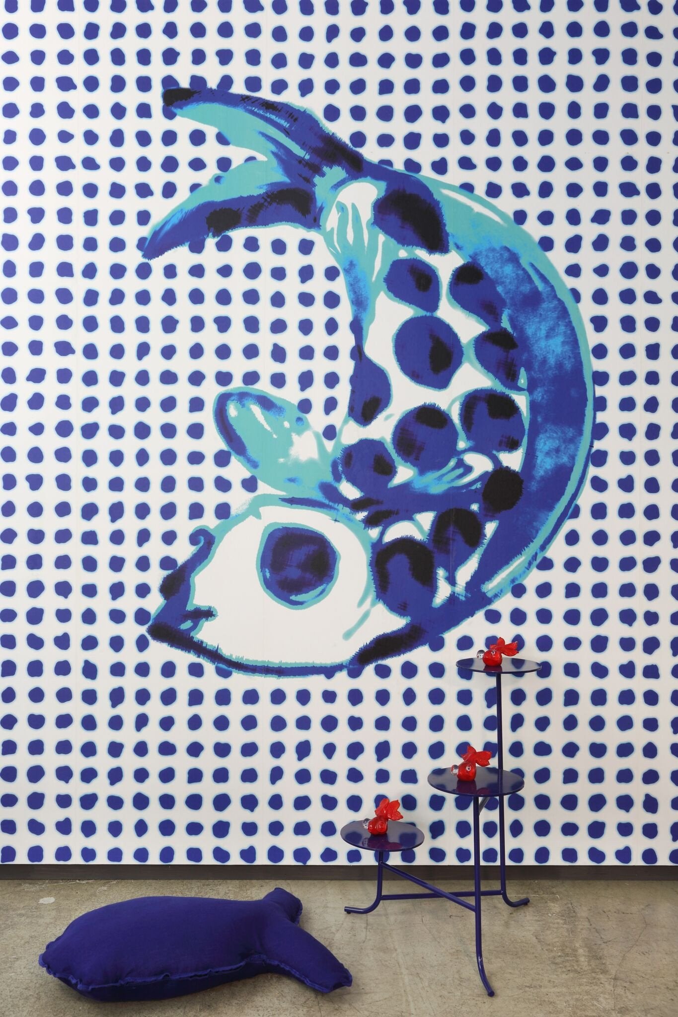 Fish & Dots Addiction Wallpaper PNO-01
