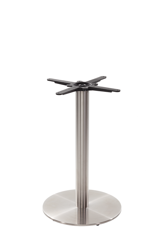 Flat Round SS Dining Base-Contract Furniture Store for hospitality, leisure & commercial projects