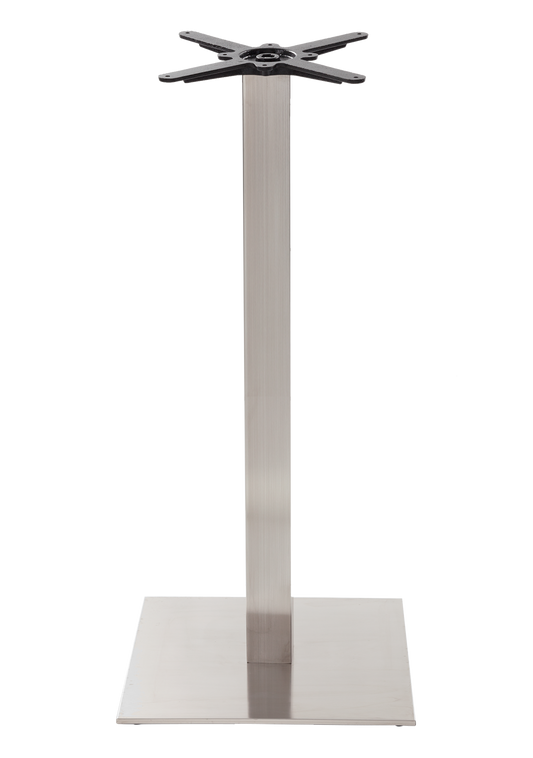 Flat Square SS Poseur Base-Contract Furniture Store for hospitality, leisure & commercial projects