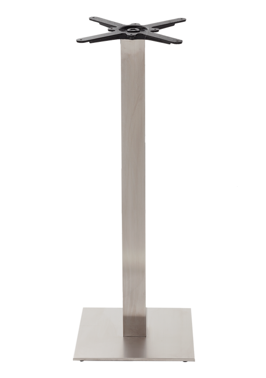 Flat Square SS Poseur Base-Contract Furniture Store for hospitality, leisure & commercial projects