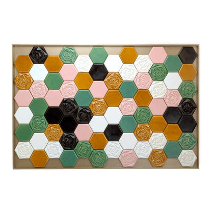 Floral Bloom Tiles Panel