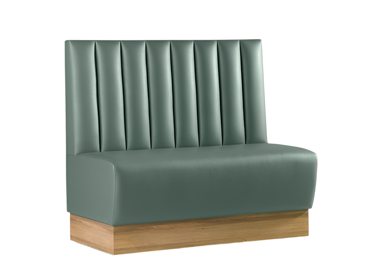 Fixed Rectangular Chair Fluted Back Fixed Seating | Contract Furniture Store
