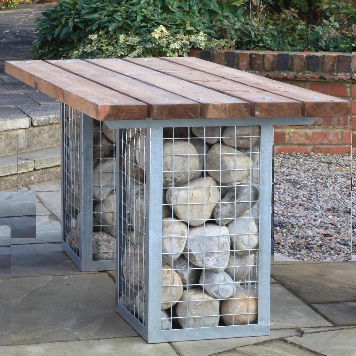 Gabion Dining Table-Contract Furniture Store for hospitality, leisure & commercial projects