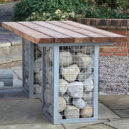Gabion Dining Table-Contract Furniture Store for hospitality, leisure & commercial projects