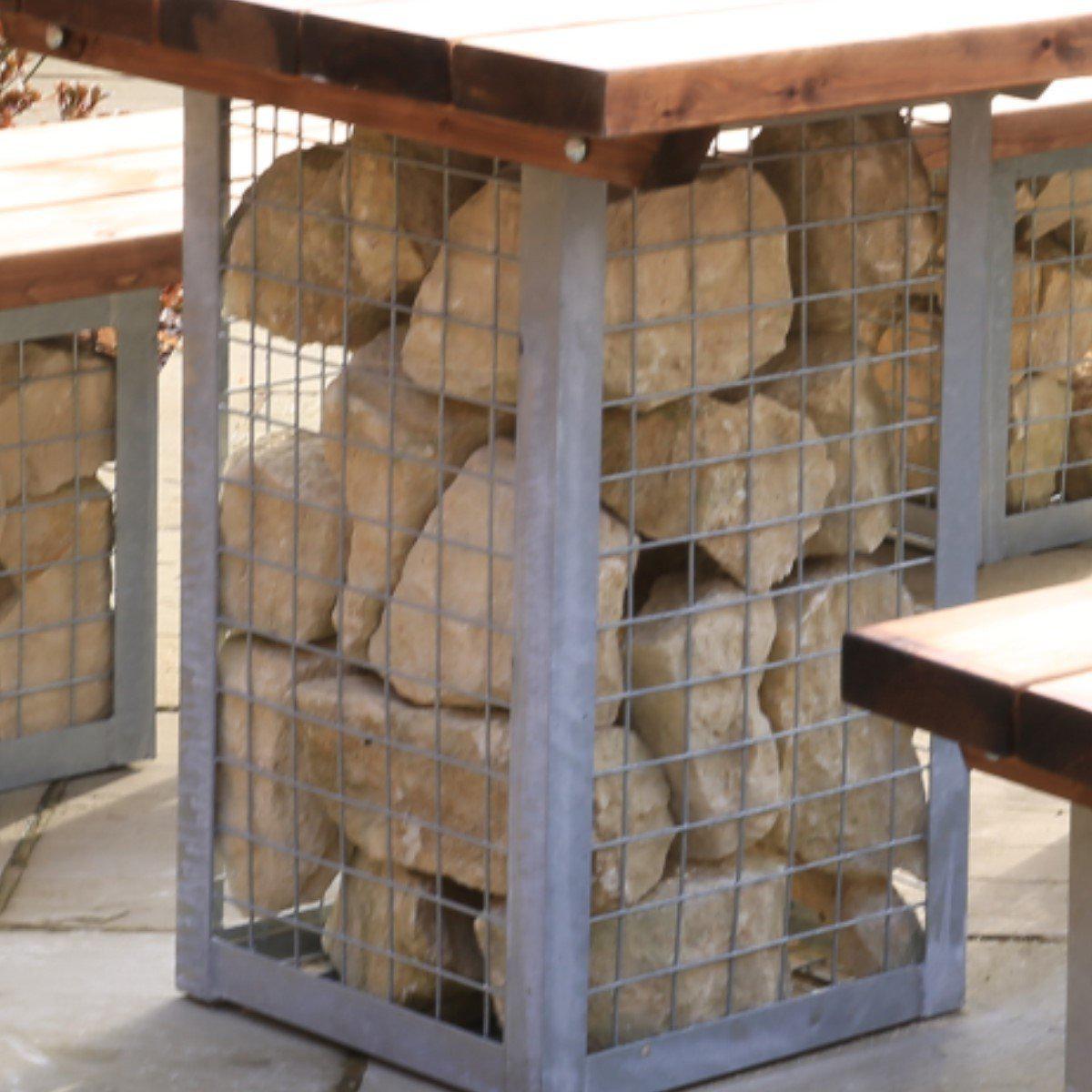 Gabion Dining Table-Contract Furniture Store for hospitality, leisure & commercial projects