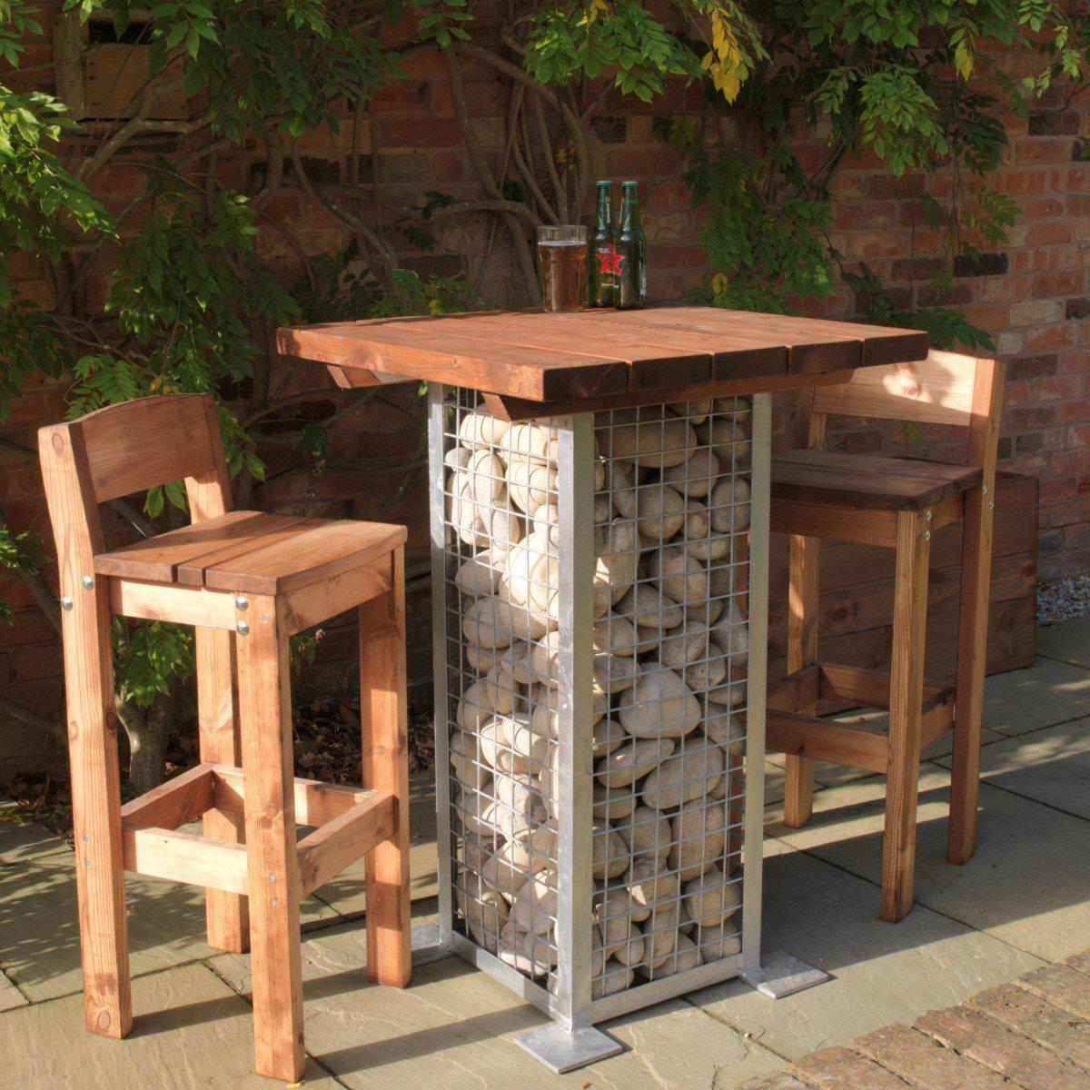 Gabion Poseur Table
