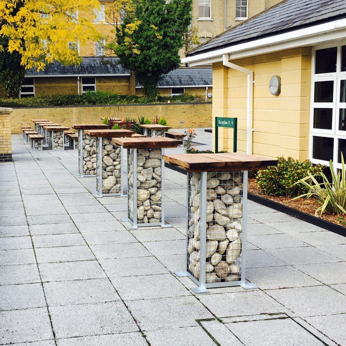 Gabion Poseur Table-Woodberry-Contract Furniture Store