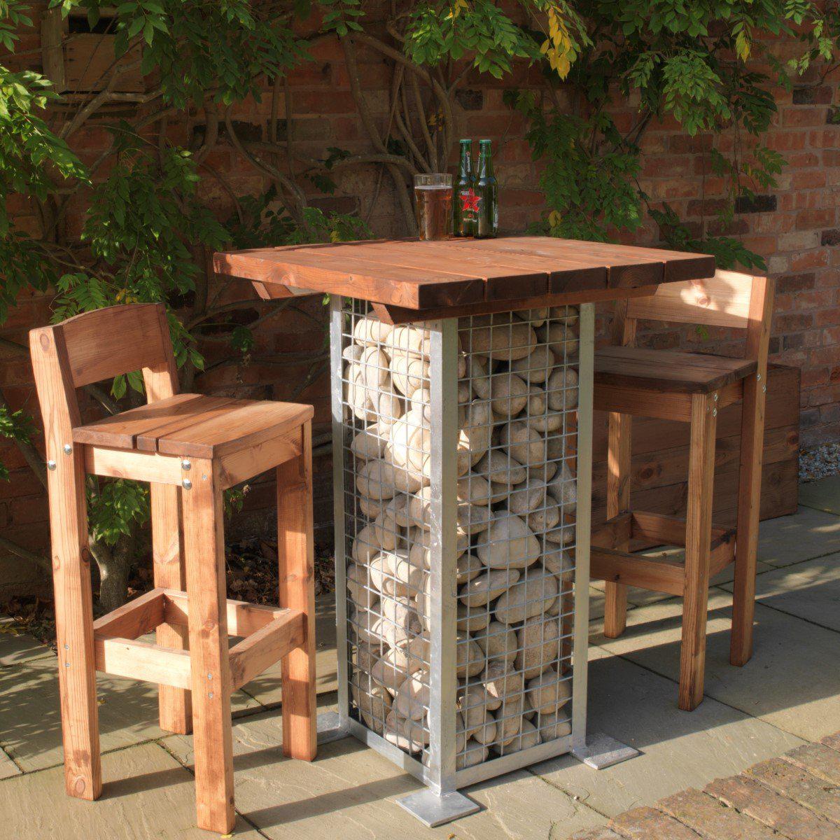 Gabion Poseur Table-Woodberry-Contract Furniture Store