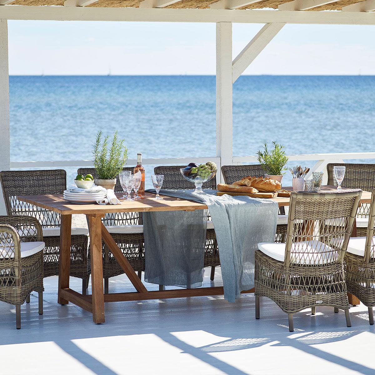 George Teak Rectangular Dining Table-Contract Furniture Store for hospitality, leisure & commercial projects