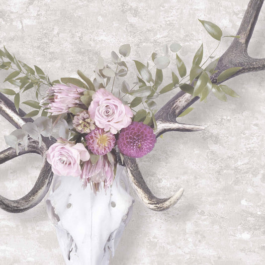 George The Stag Head Wallpaper